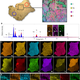 Resultados de diferentes análisis de microscopía para determinar la composición del fragmento.
